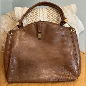 Cape Cobra Vintage Ostrich Leather bag - Capetown